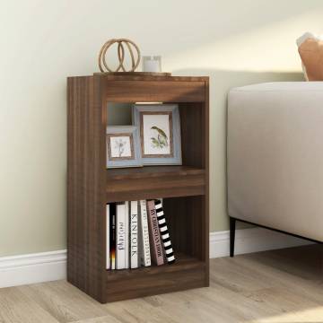 Book CabinetRoom Divider Brown Oak 40x30x72 cm