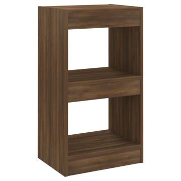 Book CabinetRoom Divider Brown Oak 40x30x72 cm