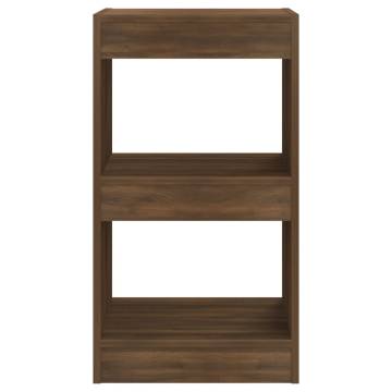 Book CabinetRoom Divider Brown Oak 40x30x72 cm