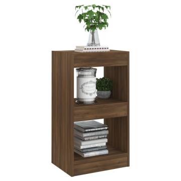 Book CabinetRoom Divider Brown Oak 40x30x72 cm