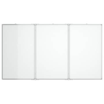 Magnetic Whiteboard Foldable 180x80x1.7 cm Aluminium