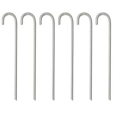 Tent Pegs 6 pcs 37 cm Ø10 mm Galvanised Steel