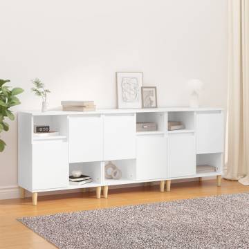 Sideboards 3 pcs White 60x35x70 cm Engineered Wood