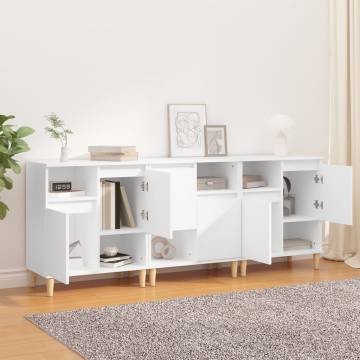 Sideboards 3 pcs White 60x35x70 cm Engineered Wood