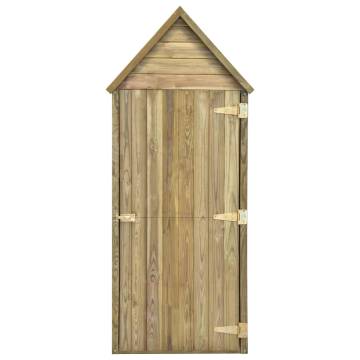 Garden Tool Shed with Door 69.5x32x178 cm Impregnated Pinewood