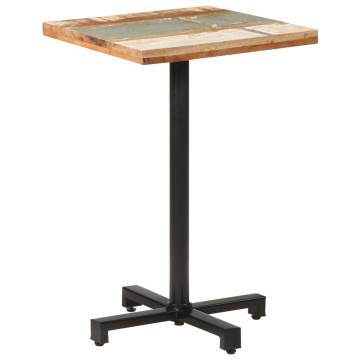 Bistro Table Square 50x50x75 cm Solid Reclaimed Wood