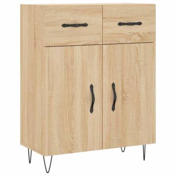 Highboard Sonoma Oak 69.5x34x180 cm Engineered Wood