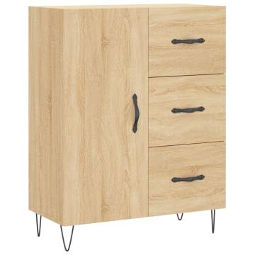 Highboard Sonoma Oak 69.5x34x180 cm Engineered Wood