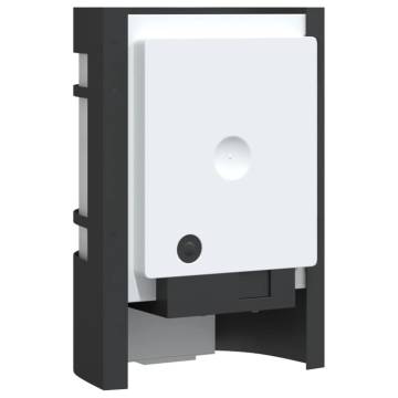 Outdoor Wall Light with Sensor Black Stainless Steel