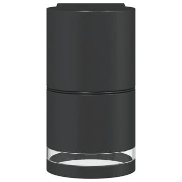 Outdoor Wall Lights 2pcs Black Die-cast Aluminium