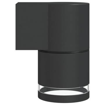 Outdoor Wall Lights 2pcs Black Die-cast Aluminium