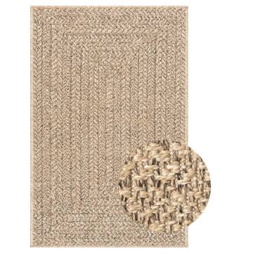 Rug ZIZUR 240x340 cm Jute Look Indoor and Outdoor