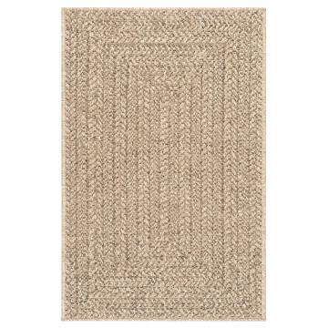 Rug ZIZUR 240x340 cm Jute Look Indoor and Outdoor