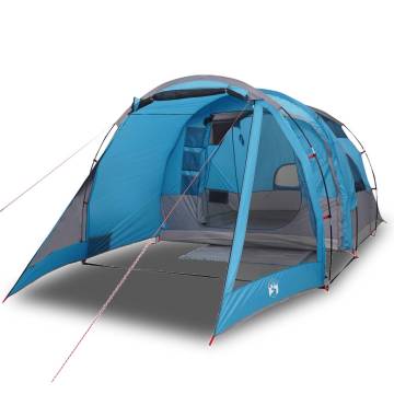 Camping Tent Tunnel 4-Person Blue Waterproof