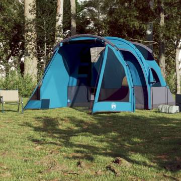 Camping Tent Tunnel 4-Person Blue Waterproof