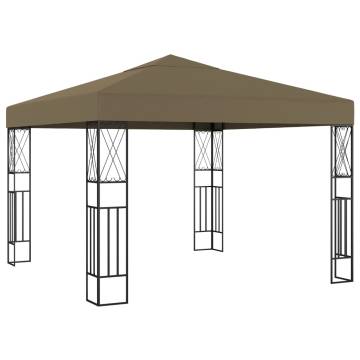 Gazebo 3x3 m Taupe Fabric