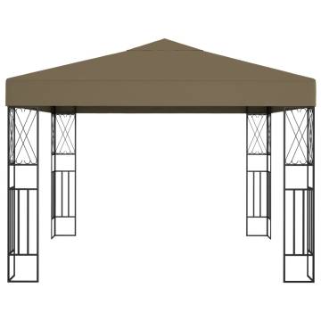 Gazebo 3x3 m Taupe Fabric