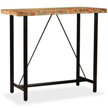 Bar Table Solid Reclaimed Wood 120x60x107 cm