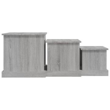 Coffee Tables 3 pcs Grey Sonoma Engineered Wood