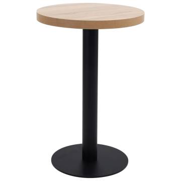 Bistro Table Light Brown 50 cm MDF