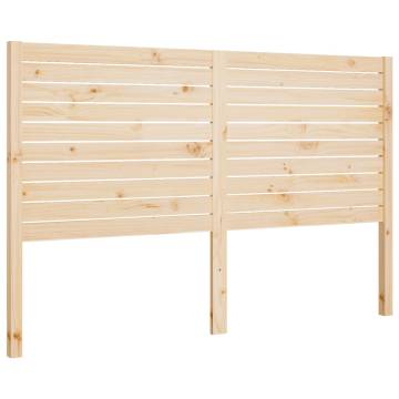 Bed Headboard 141x4x100 cm Solid Wood Pine