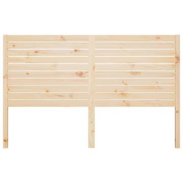 Bed Headboard 141x4x100 cm Solid Wood Pine