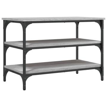 Shoe Bench Grey Sonoma 70x38.5x49 cm Engineered Wood