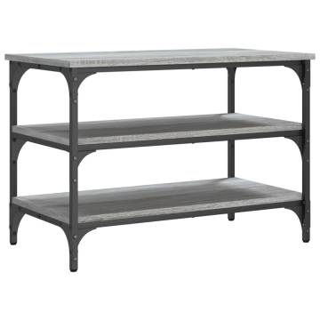 Shoe Bench Grey Sonoma 70x38.5x49 cm Engineered Wood