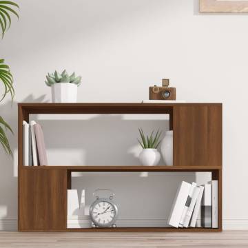 Book Cabinet Brown Oak 100x24x63 cm Engineered Wood