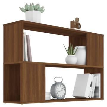 Book Cabinet Brown Oak 100x24x63 cm Engineered Wood