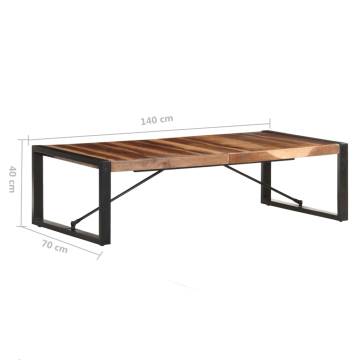 Coffee Table 140x70x40 cm Solid Wood with Sheesham Finish