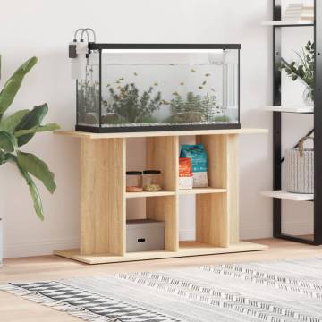 Aquarium Stand Sonoma Oak 100x40x60 cm Engineered Wood