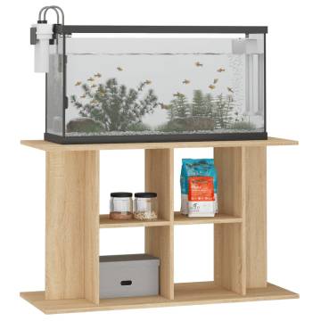 Aquarium Stand Sonoma Oak 100x40x60 cm Engineered Wood