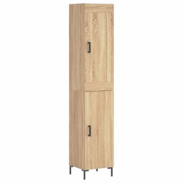 Highboard Sonoma Oak 34.5x34x180 cm Engineered Wood