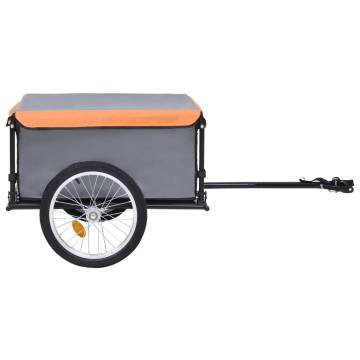 Bike Trailer Grey and Orange 65 kg