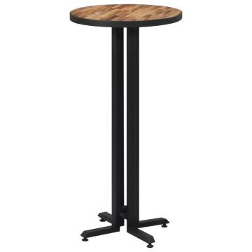 Bar Table Round Ø55x110 cm Solid Reclaimed Teak