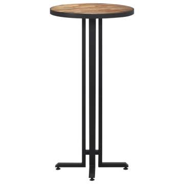 Bar Table Round Ø55x110 cm Solid Reclaimed Teak