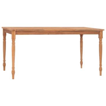 Batavia Table 150x90x75 cm Solid Teak Wood