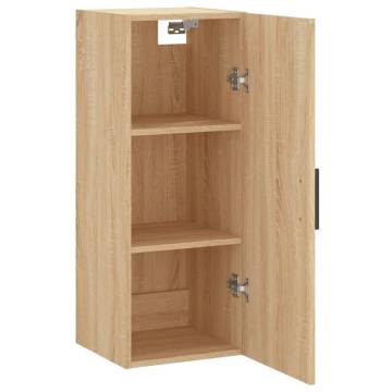 Wall Mounted Cabinet Sonoma Oak 34.5x34x90 cm