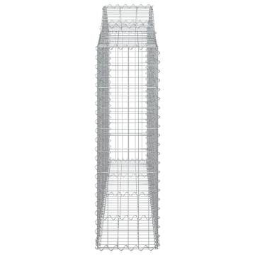 Arched Gabion Baskets 14 pcs 200x30x100120 cm Galvanised Iron