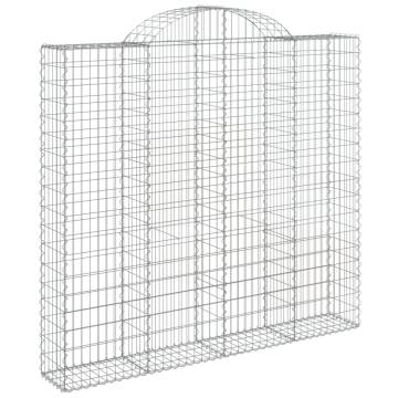 Arched Gabion Baskets 20 pcs 200x30x180200 cm Galvanised Iron