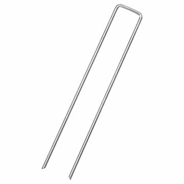 Ground Pegs U Shape 50 pcs 20x4 cm Galvanised steel