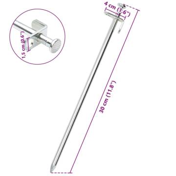 Tent Pegs 24 pcs 30 cm 8 mm Galvanised Steel