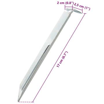 Tent Pegs 24 pcs 17 cm Ø20 mm Galvanised Steel