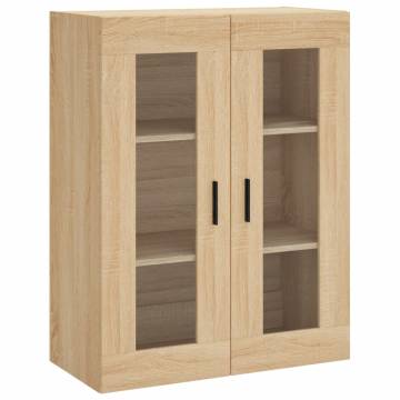 Highboard Sonoma Oak 69.5x34x180 cm Engineered Wood