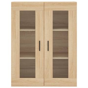 Highboard Sonoma Oak 69.5x34x180 cm Engineered Wood