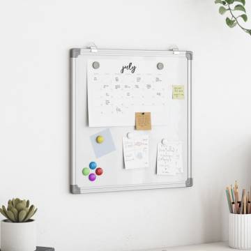 Magnetic Whiteboard 60x60x1.7 cm Aluminium