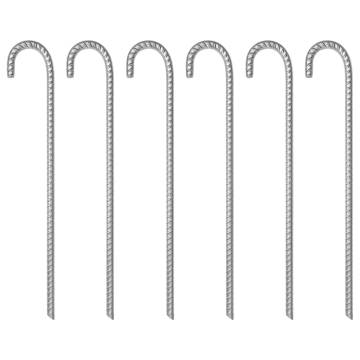 Tent Pegs 6 pcs 41.5 cm Ø12 mm Galvanised Steel