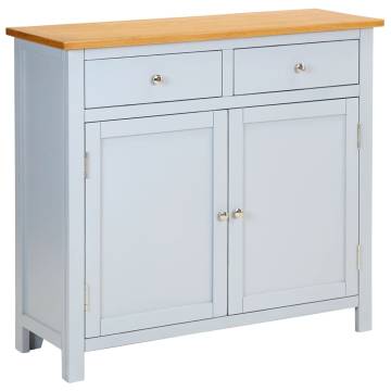 Sideboard 90x33.5x83 cm Solid Oak Wood