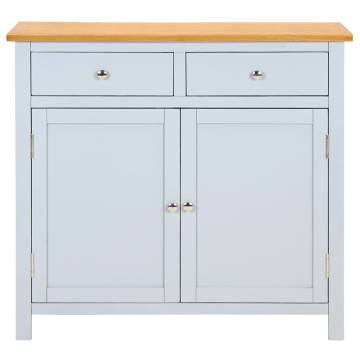 Sideboard 90x33.5x83 cm Solid Oak Wood